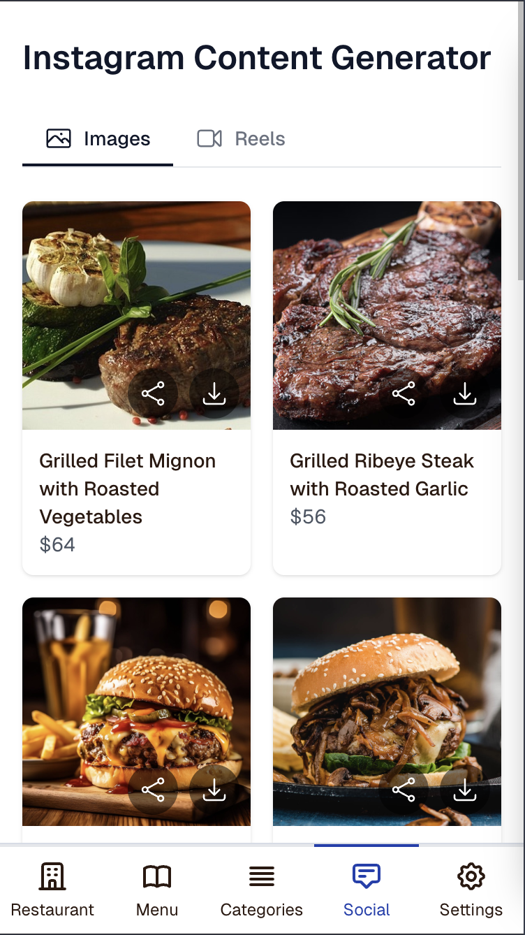 Restaurant Management Demo